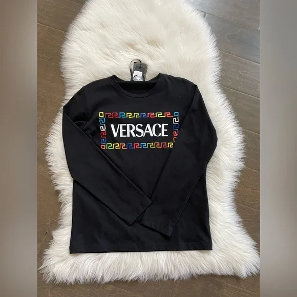 Versace logo girl’s long sleeve shirt - Picture 2 of 7